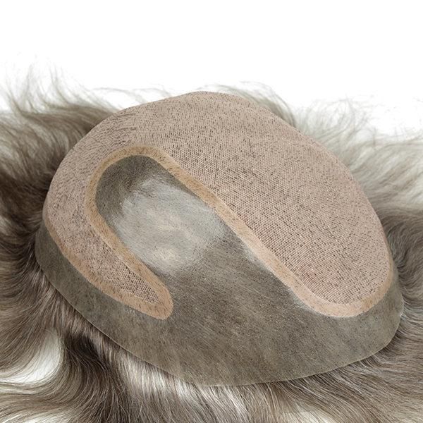Injected Lace with Injected Skin Parting Realistic Natural Hair Toupee