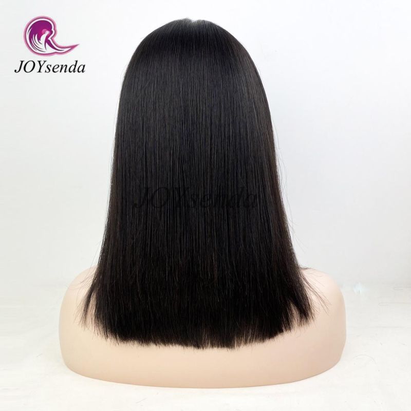 Same Hair Length European Virgin Human Hair Jewish Wig Kosher Sheitel Silk Top None Lace Wig Thick End Blunt Cut Bob Wigs