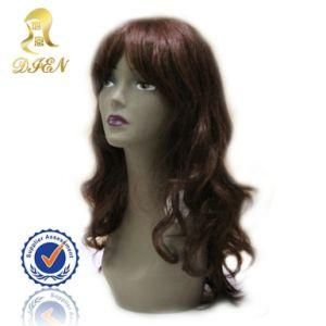 Indian Hair Full Lace Wig with Bangs High Quality Natural Wave Remy Hair