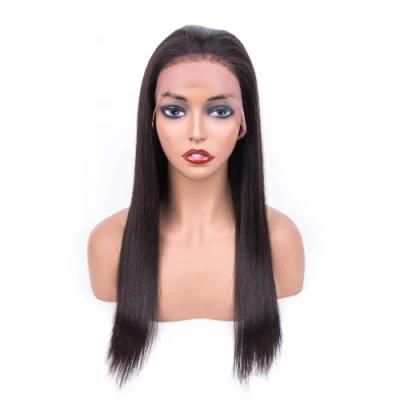 Top Quality 150% 180% Density Natural Straight Human Hair Brazilian Transparent Lace Wig