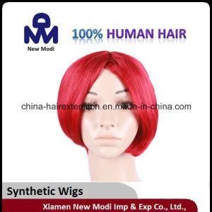 Cheap Red Color Women Wig Synthetic Lace Wig
