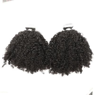 100% Raw Indian Hair Jerry Curly Tape in Hair Extension