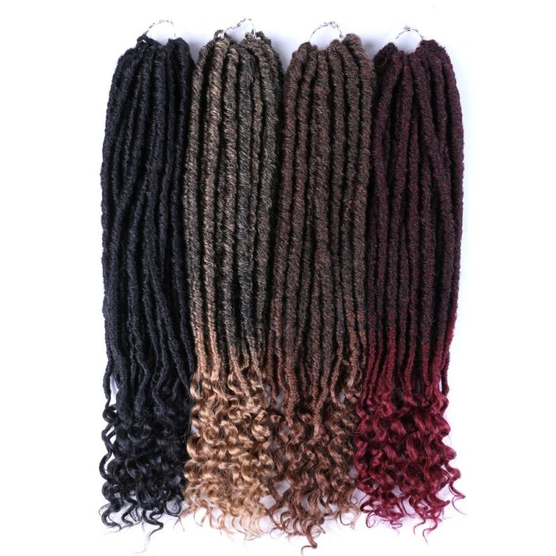 18 Inch 24 Strands Dreadlocks Hair Extensions Goddess Faux Locs Crochet Hair