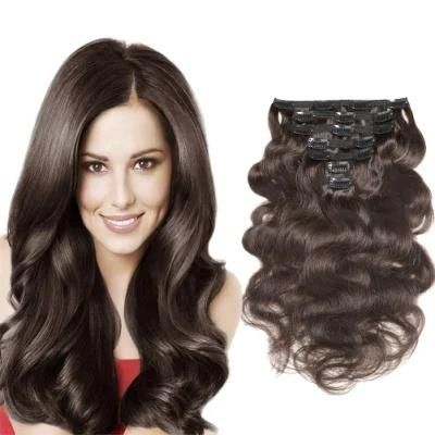 6PCS/Set 16 Clips in Hair Extension Natural Wavy Synthetic Heat Resistant Fiber Hairpieces