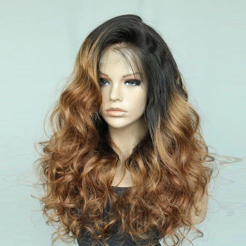 Human Hair Long Curly Fashion Remy Brazilian Hair Wig