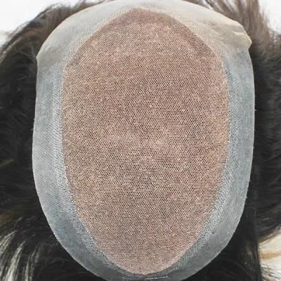 Real Human Hair Dyed Light Blonded for Men - Full Lace Toupee Wigs