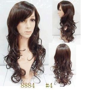 Reddish Brown Long Wig with Deep Wave (M-8884)