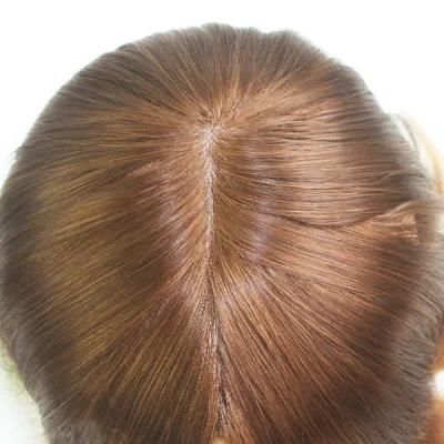 Indian Hair Silk Natural Hair Toupee for Women with Clips