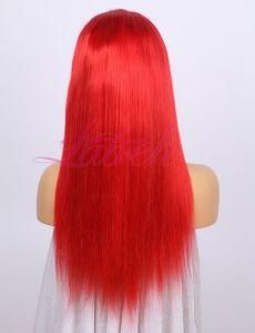 Pre Plucked Red Straight with Natural Hairline Wig