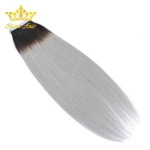 Silk Straight 100% Human Hair Extension with Balayage Tape in Hair Extensions