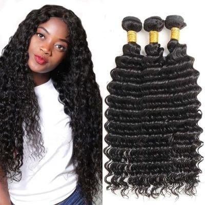 Luxuve Wholesale Thick Virgin Peruvian Human Drop Shipping Deep Wave Hair Bundles