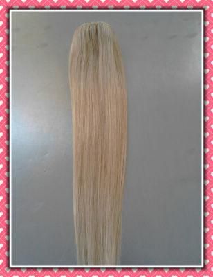 Fashionable Premium Clip-in Hair Extensions Remy Silky20inches Blonde Color
