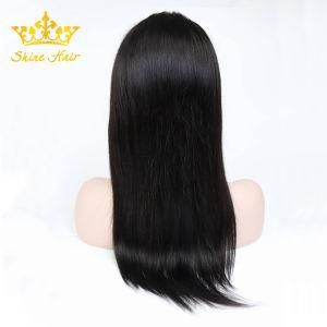 High Quality Wholesale Human Hair Lace Wigs in Natural Black Color #1b Straight