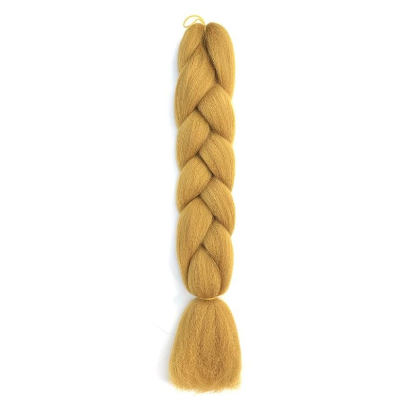 Kbeth Vigorous Free Sample 24inch Synthetic Jumbo Braiding Hair Long Braid Hairpieces Ombre Crochet Braids Extensions for Black Women in Stock