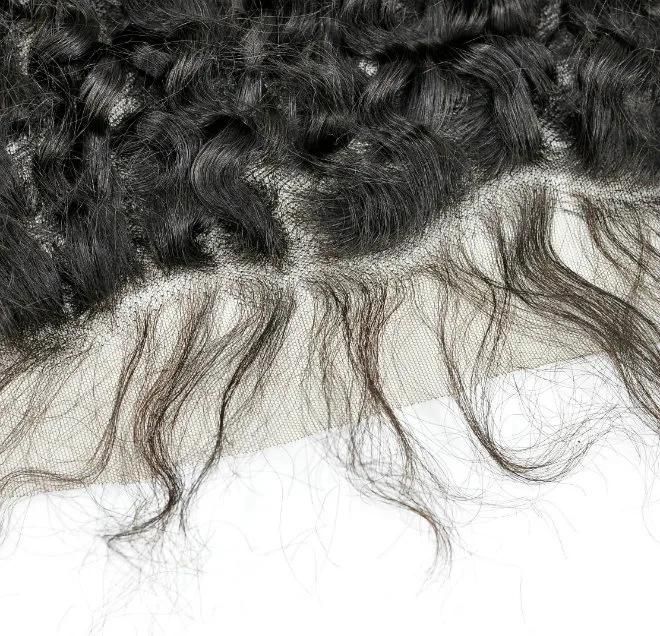 Virgin Human Hair Lace Frontal at Wholesale Price (Curly)