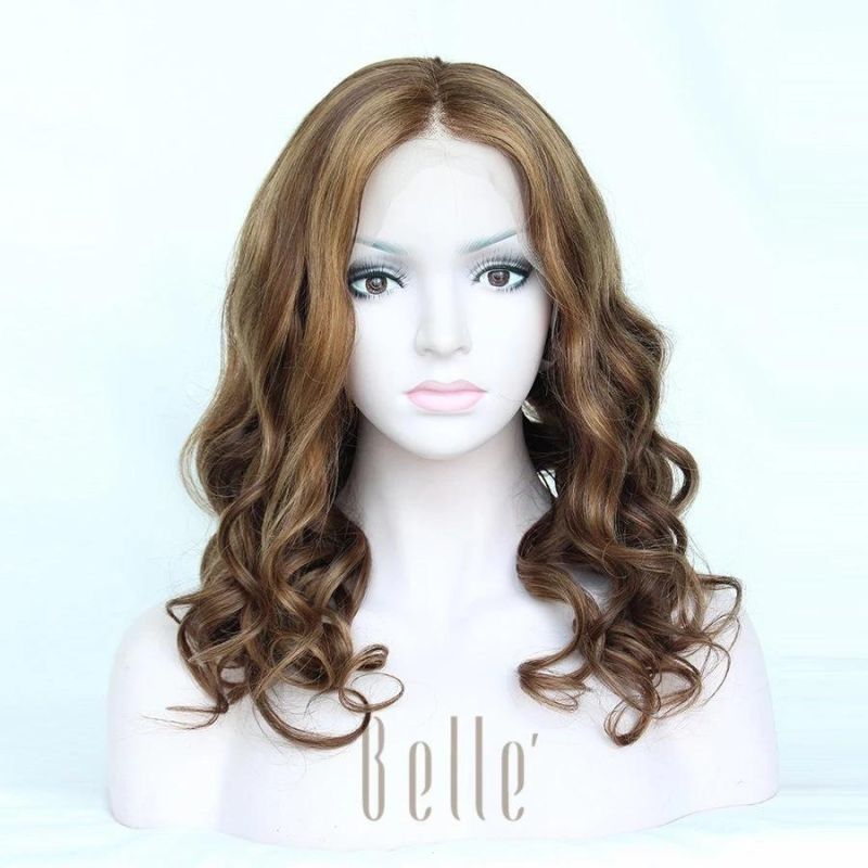 Belle Middle Parting Lace Front Wigs Use 100% Human Hair
