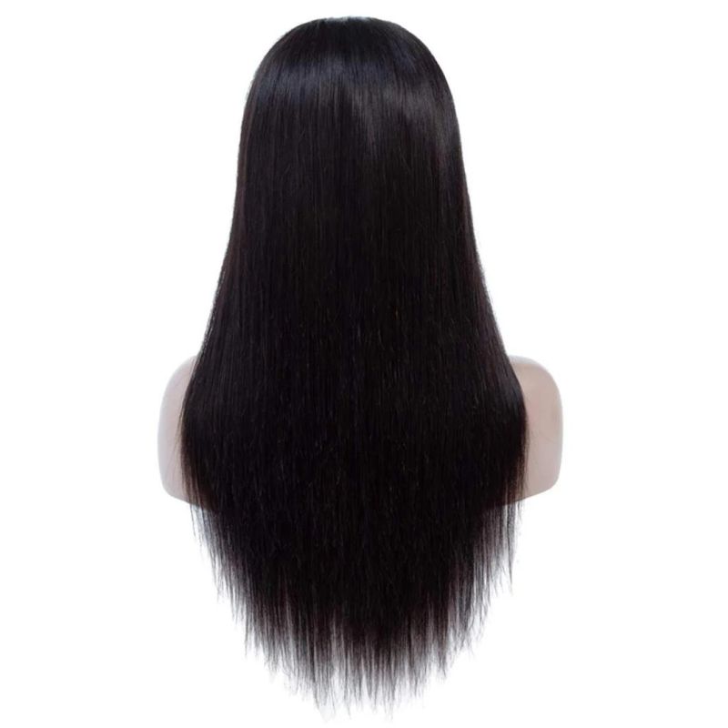 10A Lace Front Wigs Human Hair with Baby Hair Straight Brazilian Virgin Human Hair Wigs 150% Density Pre Plucked with Baby Hair Natural Color 18"