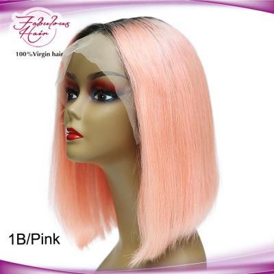 100% Human Hair Brazilian Natural Remy Lace Hair Bob Wigs