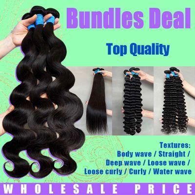 Factory Supply Hair Bundles Wholesale Virgin Remy Hair Weave 100% Brazilian Human Hair