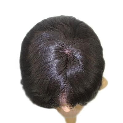 Hair Replacement Systems for Women Integration with Silk Top and Bleach Knots Front