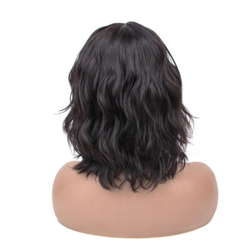Wholesale Short Bob Wig with Bang Short Bob Human Hair Wig with Bang 150% Density Natural Wave Virgin Hair Wig