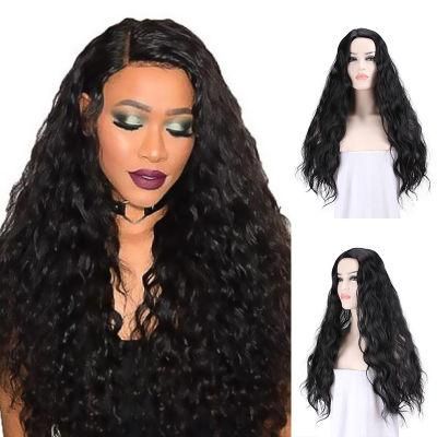 Synthetic Side Partial High Temperature Fiber Corn Perm Long Curly Hair Wig