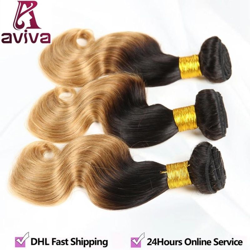 Silky Straight Natural Virgin Ombre Hair Extension