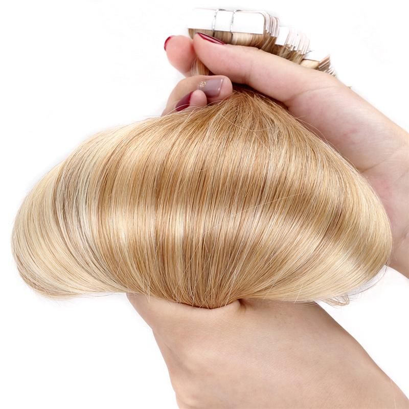Top Quality 100% Human Soft Skin Weft Remy Tape Hair Extension