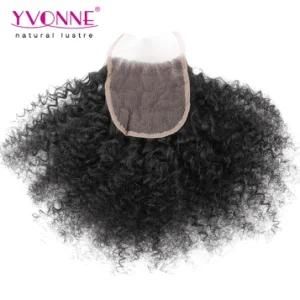Yvonne Wholesale 100% Human Virgin Hair Brazilian Lace Closure Afro Kinky Curly Hair