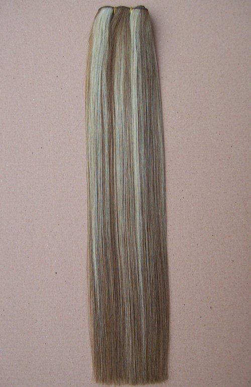 Double Drawn Mixed Color Human Hair Weft Extension 8"-30"