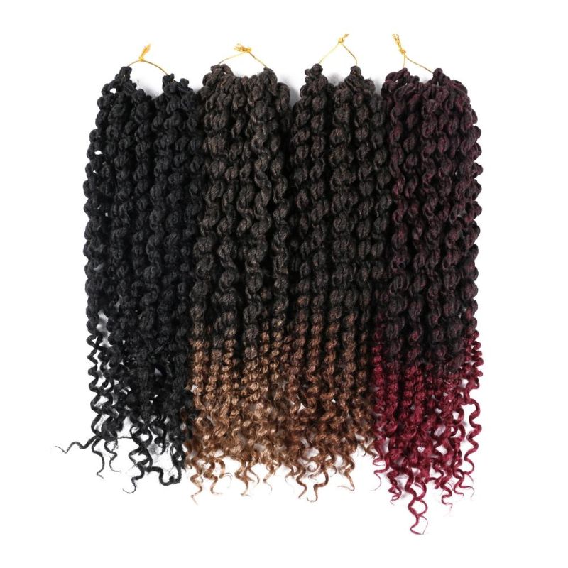 14inch Pre-Twisted Crochet Spring Twist Braids Hair with Curly Ends Synthetic Hair Extension