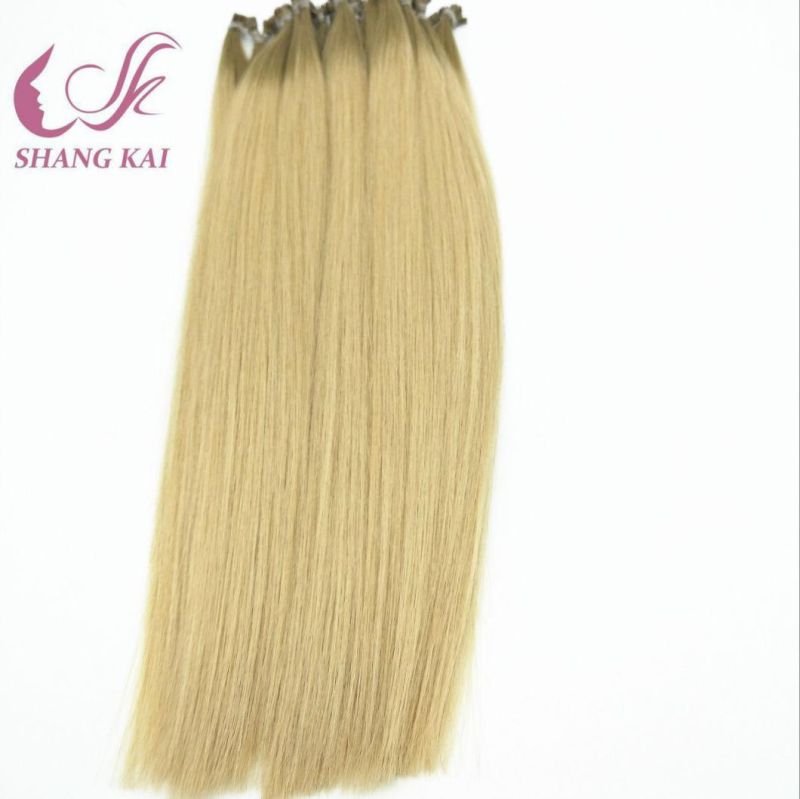 Direct Factory U Tip/Nail/Flat Tip Hair Extension Indian Hair, Flat Tip Human Hair Extension Double Drawn