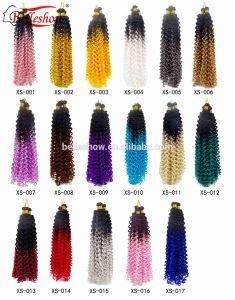 Belleshow Wholesale 14inch -18inch 100g Freetress Deep Twist Crochet Hair Freetress Water Wave Hair Ombre Braiding Hair