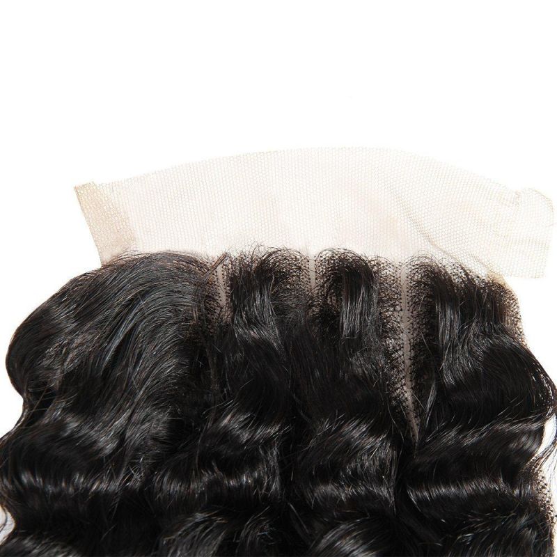 Factory Direct Human Hair 4*4 Swiss Closure 10 Inches Wavy for Women