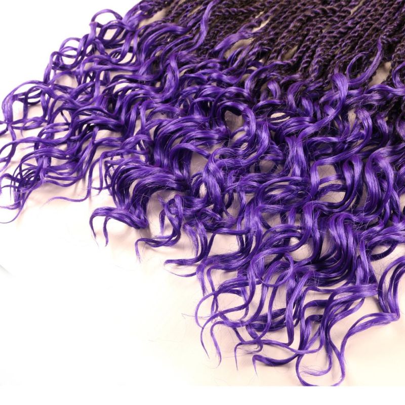 Chinese Dreadlocks Hair Extensions Senegalese Twist Hair Curly Ends Crochet Braid