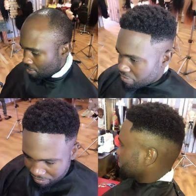 Kbeth Men&prime;s Hairpiece Toupee for Black Man 2021 Fashion Good Quality Short Afro Human Hair Replacement System Toupees Ready to Ship