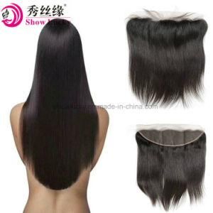 Hot Sale 13*4 Lace Frontal Closure Silky Straight 9A Peruvian Virgin Hair 13X4 Full Lace Band Frontal Closure with Baby Hair Human Hair