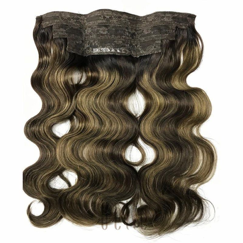 Halo Hair Extension 100% Raw Remy Hair Human Hair for Women