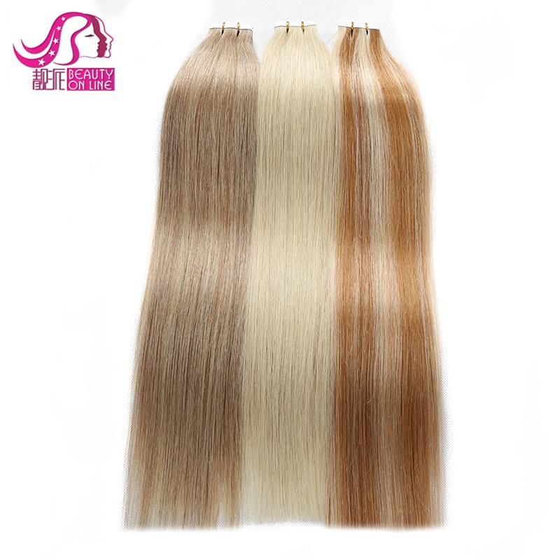 Top Quality Double Drawn Virgin Remy Quality Highlight Tape Hair Extensions