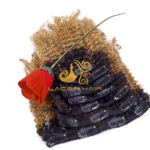 AC27 Strawberry Blonde Afro Kinky Curly 8&quot;-26&quot; Remy Human Brazilian Hair in Stock