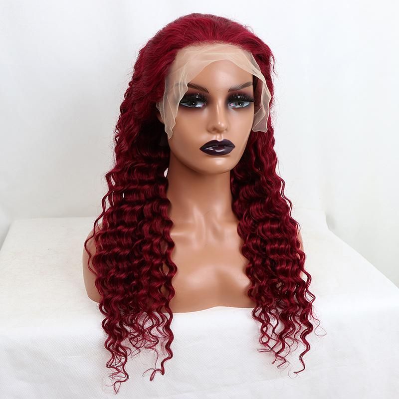 Human Hair HD 360 Lace Wigs Deep Curly Bob