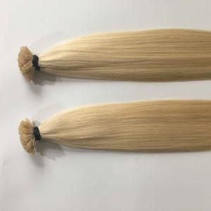 613# Prebonded Keratin Flat Nail Tip Brazilian Remy Human Hair Extensions