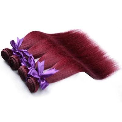 Peruvian Hair 100% Human Hair Weft Burgundy 18&quot;