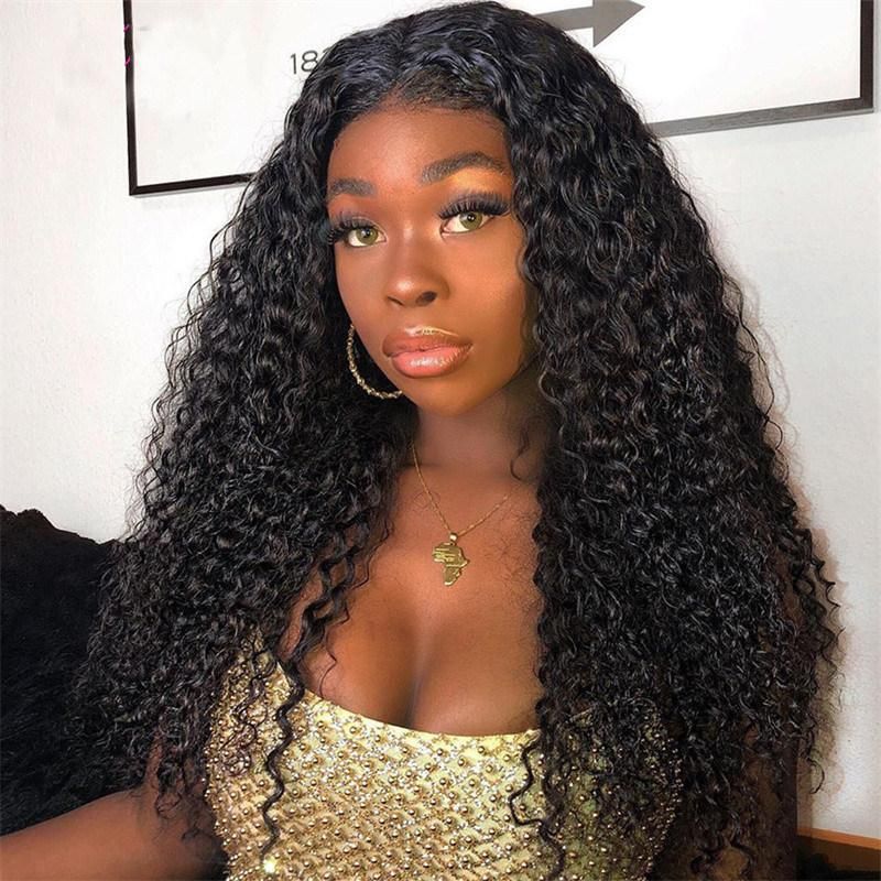Brazilian Curly Synthetic Wigs Deep Curly Lace Front Wigs Cosplay Daily Wigs for Women Heat Resistant Fake Hair Dropshipping Wholesale