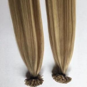 P8/613# Prebonded Keratin Flat Nail Tip Brazilian Virgin Remy Human Hair Extensions