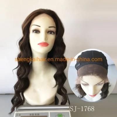 China Wholesale Good Quality Full Handtied Long Hair Heat Resistant Synthetic Lace Front Wigs