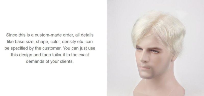 Men′s Luxury Hair Replacement System - Full French Lace Base