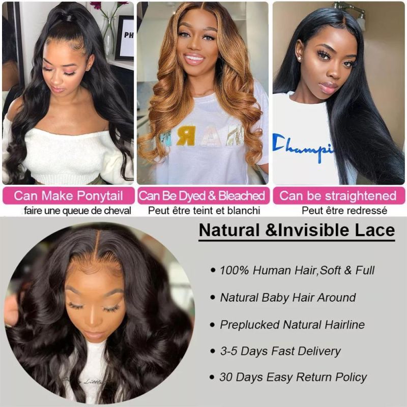 China Wholesale 13X4 Full Lace Wig Virgin Lace Front Human Hair Wigs Pre Plucked Cheap Brazilian Nautral Remy Human Hair Lace Wig