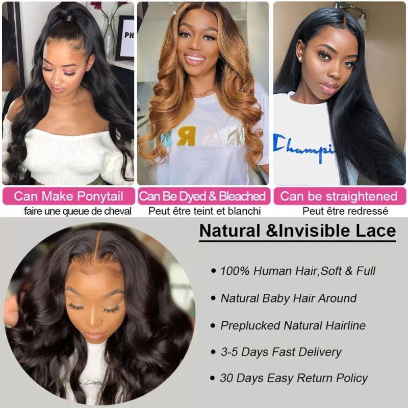 China Wholesale 13X4 Full Lace Wig Virgin Lace Front Human Hair Wigs Pre Plucked Cheap Brazilian Nautral Remy Human Hair Lace Wig