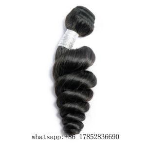8A Wholesale Human Virgin Hair Brazilian Iaian Human Peruvian Loose Wave Hair Weft Extension Hair Weft